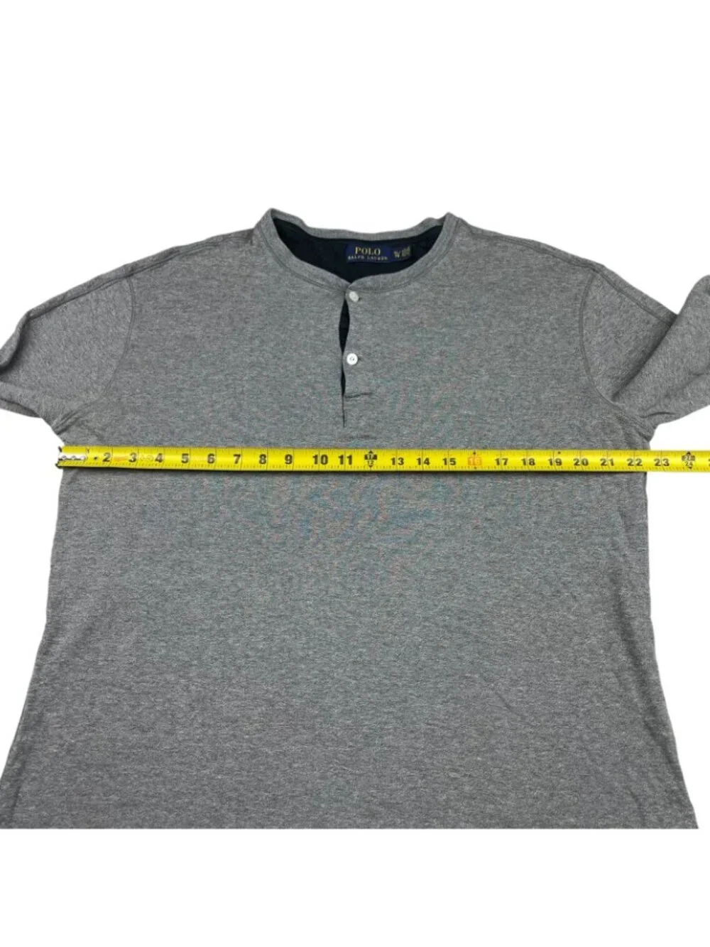 Polo Ralph Lauren Men’s 100% Cotton Fleece Lined L/S Henley T-Shirt Gray • XL